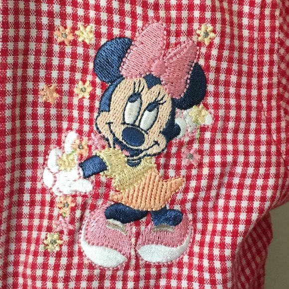 DISNEY Red Gingham "Minnie Mouse" Shirt   18-24M - Picture 3 of 12